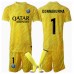 Paris Saint-Germain Gianluigi Donnarumma #1 Keeper Tredjedraktsett Barn 2024-25 Kortermet (+ Korte bukser)